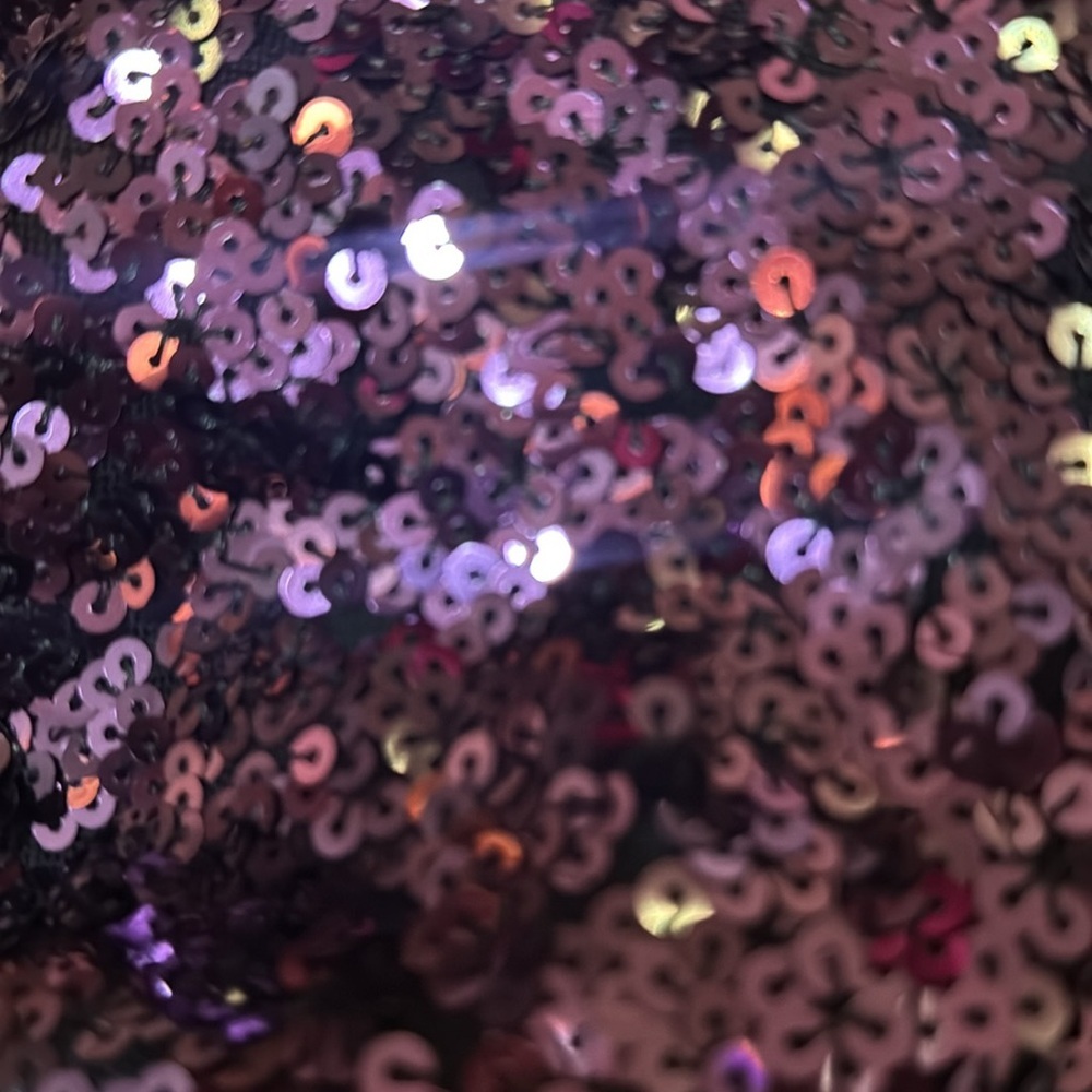 NWT | Mac Duggal 26717 Aubergine Purple Sequined One Shoulder Sleeve Gown Size 6 - Picture 10 of 14